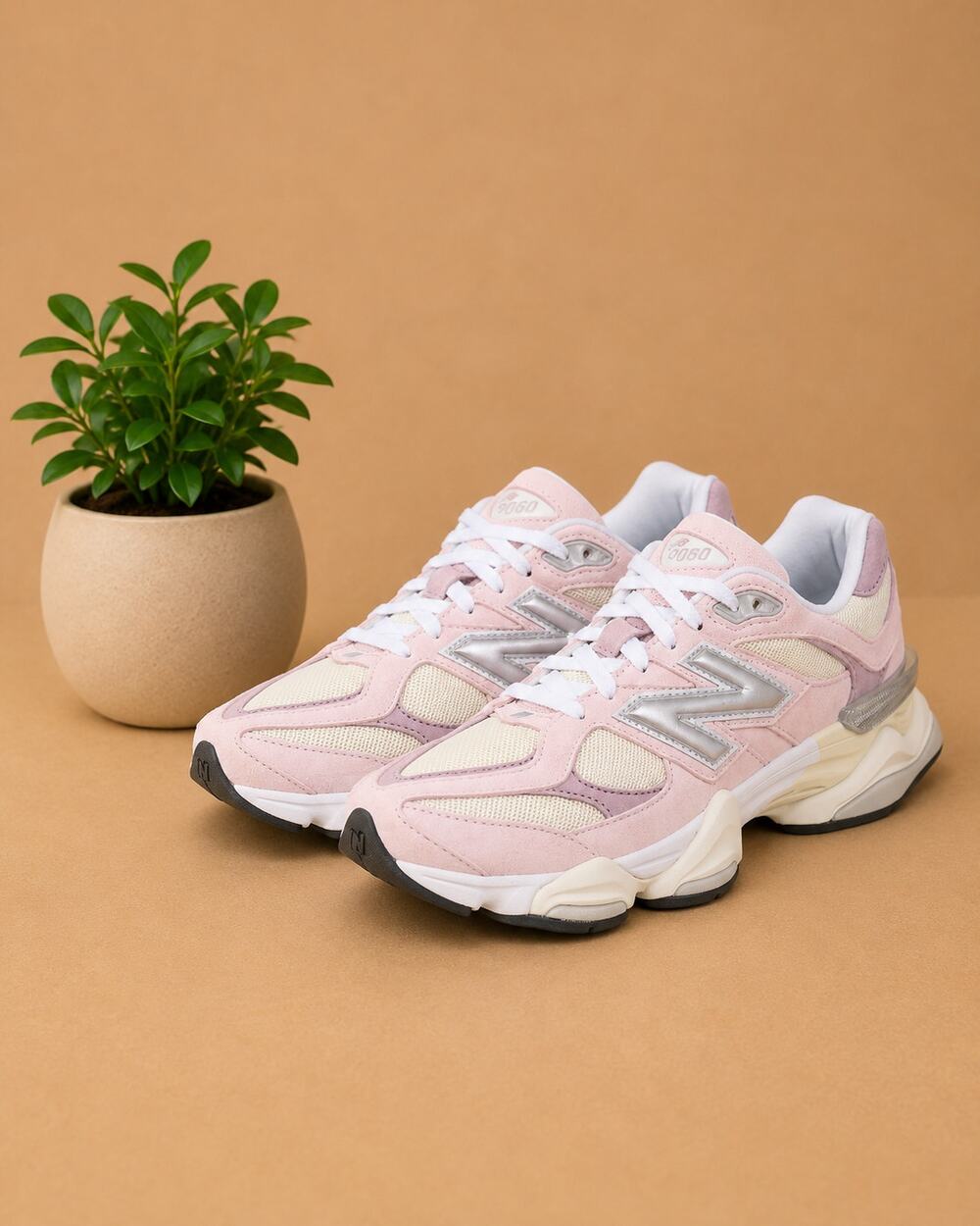 NWT New Balance Unisex 9060 Sneakers, Pink Beige, 10 US Women/8.5 US Men